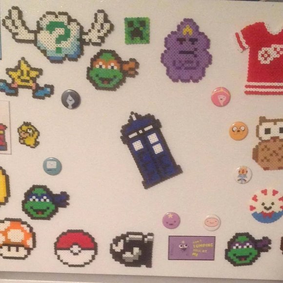 TARDIS Magnet - Nerdy Geeky Pixel Art - Doctor Who Fridge Magnet - Locker Magnet - Picture 5 of 5